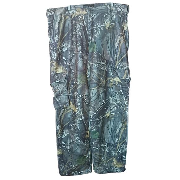 WFS Element Gear Men XL (Waist 38) Camo Cargo Heavy Hunting Adjustable Hem Pants - Picture 2 of 8
